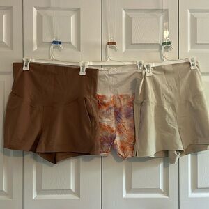 Maternity summer shorts - set of 3